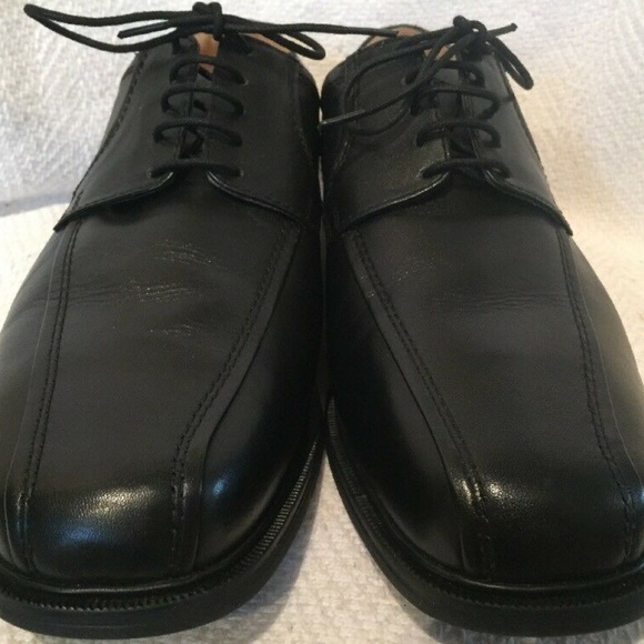 Marks Spencer Bicycle Toe Black Derby Oxford 10.5
